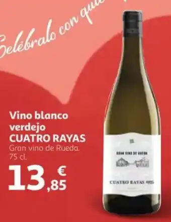 Alcampo CUATRO RAYAS Vino blanco verdejo oferta