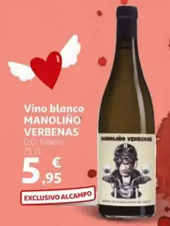 Alcampo MANOLIÑO VERBENAS Vino blanco oferta