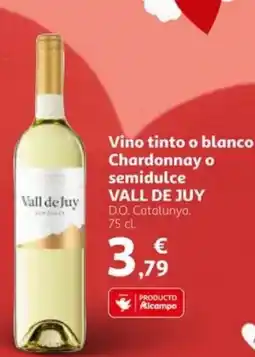 Alcampo VALL DE JUY Vino tinto o blanco Chardonnay o semidulce oferta