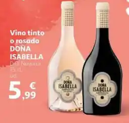 Alcampo DOÑA ISABELLA Vino tinto o rosado oferta