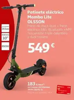 Alcampo OLSSON Patinete eléctrico Mamba Lite oferta