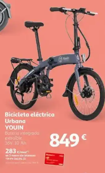 Alcampo YOUIN Bicicleta eléctrica Urbana oferta