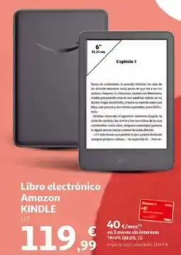 Alcampo KINDLE Libro electrónico Amazon oferta