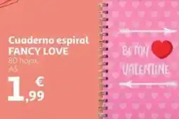 Alcampo FANCY LOVE  Cuaderno espiral oferta