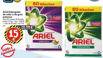 TEDi ARIEL Detergente de color o de gran potencia oferta