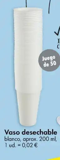 TEDi Vaso desechable oferta