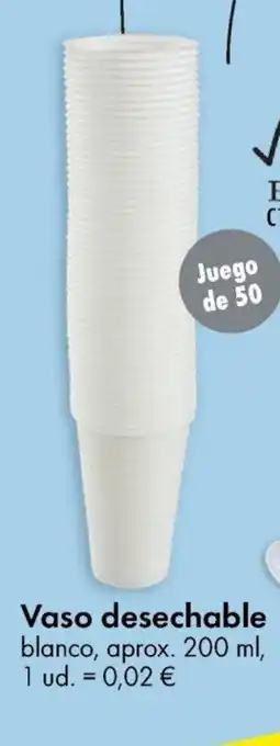 TEDi Vaso desechable oferta