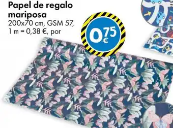 TEDi Papel de regalo mariposa oferta