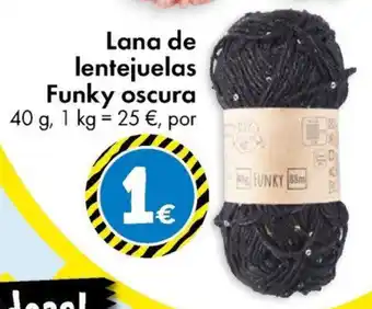 TEDi Lana de lentejuelas Funky oscura oferta