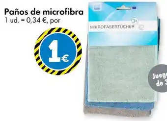 TEDi Paños de microfibra oferta