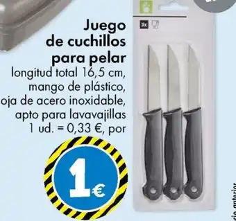 TEDi Juego de cuchillos para pelar oferta