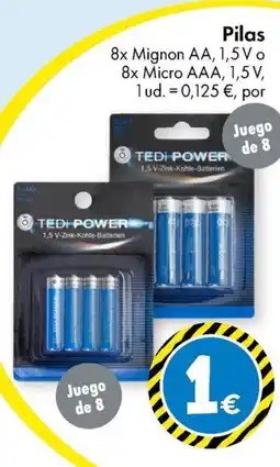 TEDi TEDI POWER Pilas oferta