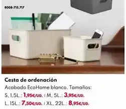 BricoCentro Cesta de ordenacion oferta