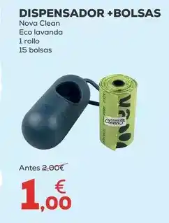 Kiwoko Nova clean - dispensador + bolsas oferta