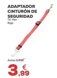 Kiwoko Tk-pet - adaptador cinturon de seguridad oferta