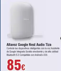 FROIZ Altavoz Google Nest Audio Tiza oferta