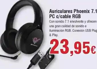 FROIZ Auriculares Phoenix 7.1 PC c/cable RGB oferta