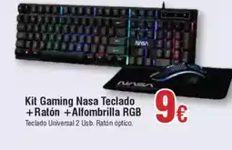 FROIZ Kit Gaming Nasa Teclado +Ratón +Alfombrilla RGB oferta