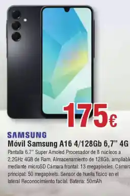 FROIZ SAMSUNG Móvil Samsung A16 4/128Gb 6,7" 4G oferta