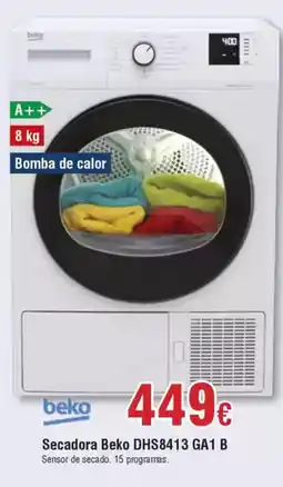 FROIZ BEKO Secadora DHS8413 GA1 B oferta