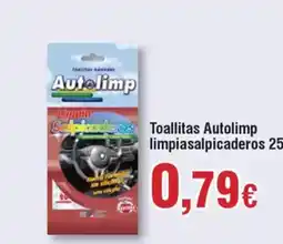 FROIZ AUTOLIMP Toallitas Autolimp limpiasalpicaderos 25 oferta