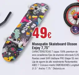 FROIZ Monopatín Skateboard Olsson Enjoy 7,75" oferta