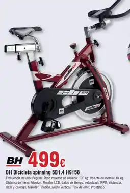 FROIZ BH Bicicleta spinning SB1.4 H9158 oferta