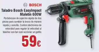 FROIZ BOSCH Taladro Bosch EasyImpact Maletín 600W oferta