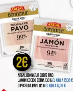 Claudio ARGAL Bonnatur corte fino jamón cocido extra oferta