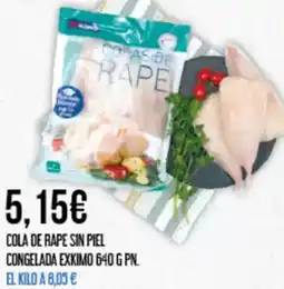 Claudio Cola de rape sin piel congelada exkimo oferta