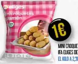 Claudio IFA ELIGES Mini croquetas congeladas de jamón oferta