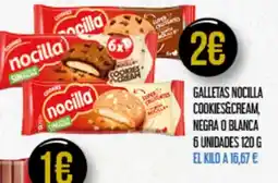 Claudio NOCILLA Galletas cookies&cream, negra o blanca oferta