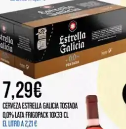 Claudio ESTRELLA GALICIA Cerveza tostada 0,0% lata frigo oferta