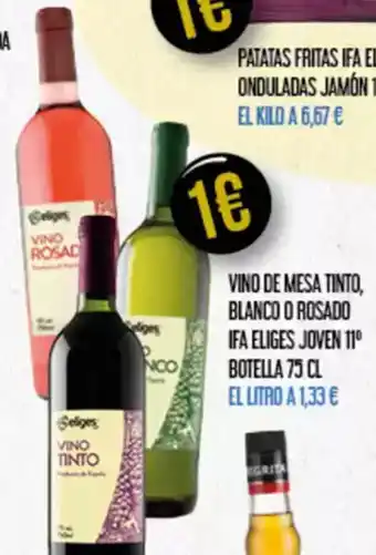 Claudio IFA ELIGES  Vino de mesa tinto, blanco o rosado joven 11 oferta