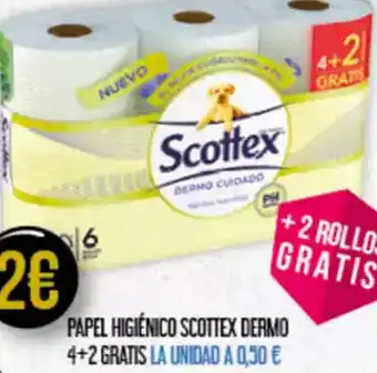 Claudio SCOTTEX Papel higiénico dermo 4+2 gratis oferta