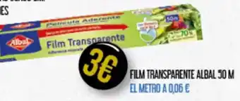 Claudio ALBAL Film transparente 50 m oferta