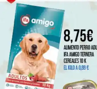 Claudio IFA AMIGO Alimento perro adulto ternera cereales 10 k oferta