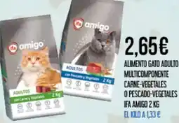 Claudio IFA AMIGO  Alimento gato adulto multicomponente carne-vegetales o pescado-vegetales oferta