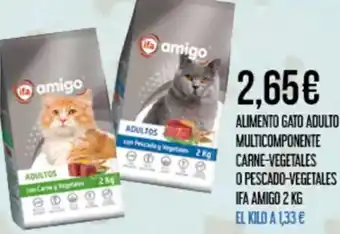 Claudio IFA AMIGO  Alimento gato adulto multicomponente carne-vegetales o pescado-vegetales oferta