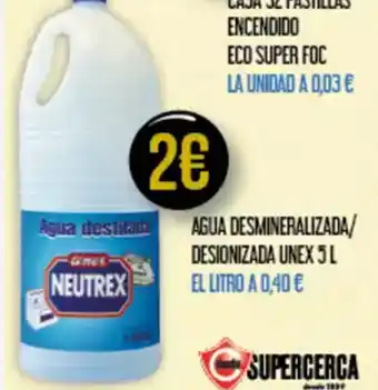 Claudio Agua desmineralizada/ desionizada unex oferta