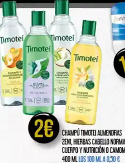 Claudio TIMOTEI Champú almendras zeni, hierbas cabello normal, cuerpo y nutrición o camomila oferta