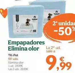 TiendAnimal Tk-pet - empapadores elimina olor oferta