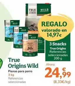 TiendAnimal True origins - wild pienso para perro oferta