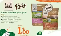 TiendAnimal True origins - snack crujiente para gato oferta