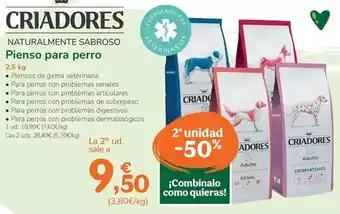 TiendAnimal Criadores - pienso para perro oferta