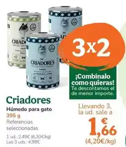 TiendAnimal Criadores - humedo para gato oferta