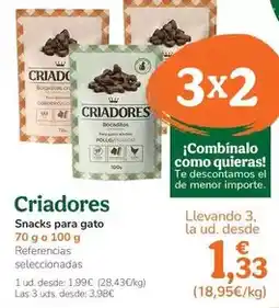 TiendAnimal Bocaditos - snacks para gato oferta