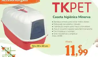 TiendAnimal Tk-pet - caseta higiénica minerva oferta