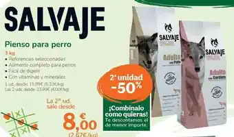 TiendAnimal Salvaje - pienso para perro oferta