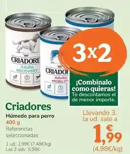 TiendAnimal Criadores - humedo para perro oferta